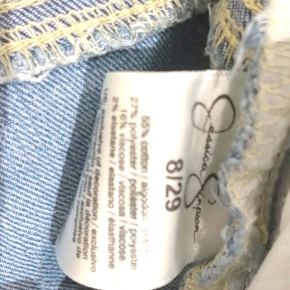 JESSICA SIMPSON ROLLED CROP SKINNY JEANS SIZE 8 - Picture 8 of 14